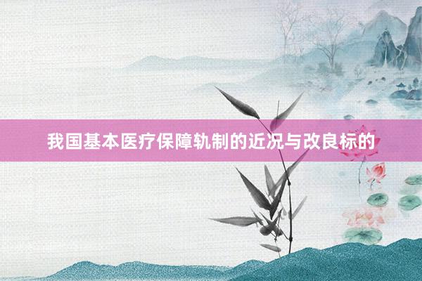 我国基本医疗保障轨制的近况与改良标的